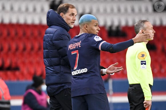 Kylian Mbappé lors du match de football PSG - Lorient (2-0) en ligue 1 Uber Eats au Parc des Princes à Paris le 16 décembre 2020. © FEP / Panoramic / Bestimage