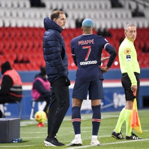 Kylian Mbappé lors du match de football PSG - Lorient (2-0) en ligue 1 Uber Eats au Parc des Princes à Paris le 16 décembre 2020. © FEP / Panoramic / Bestimage