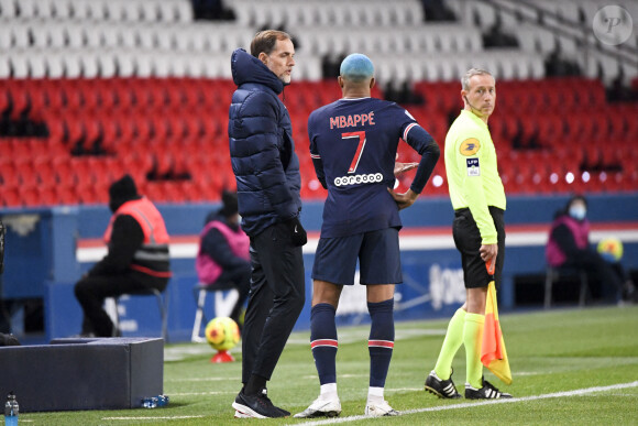 Kylian Mbappé lors du match de football PSG - Lorient (2-0) en ligue 1 Uber Eats au Parc des Princes à Paris le 16 décembre 2020. © FEP / Panoramic / Bestimage