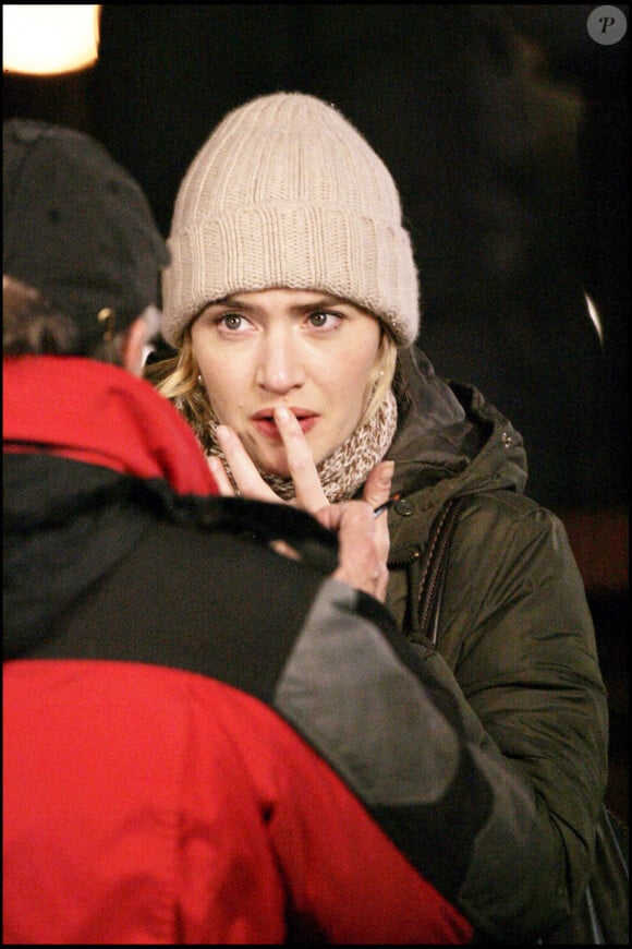 Kate Winslet sur le tournage du film "The Holiday" à Londres.