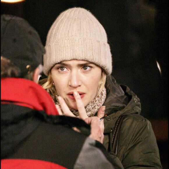 Kate Winslet sur le tournage du film "The Holiday" à Londres.