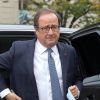 Exclusif - François Hollande - Arrivées aux obsèques du chef Gérard Idoux (restaurateur à la tête du Récamier) en l'église de Saint-Germain-des-Prés à Paris © Christophe Clovis / Bestimage