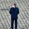 François Hollande ( ancien président de la Republique ) lors de l'hommage national rendu à Daniel Cordier aux Invalides à Paris le 26 novembre 2020. © Federico Pestallini / Panoramic / Bestimage 