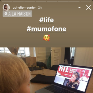 Joseph, le fils d'Ophélie Meunier, sur Instagram le 19 décembre 2020.