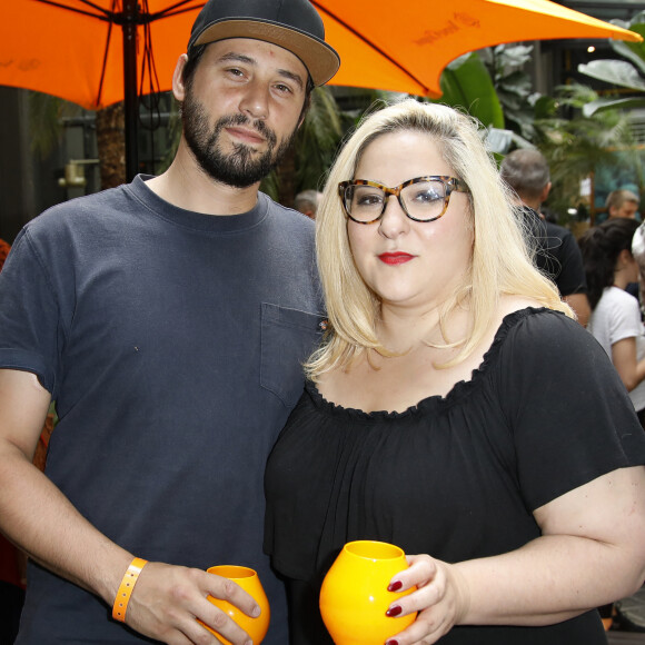 Alexis et sa compagne Marilou Berry lors de la soirée organisée pour célébrer les 10 ans de la salle de sports le "Klay Club" à Paris © Marc Ausset-Lacroix/Bestimage