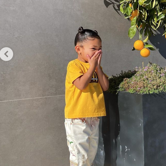 Stormi, la fille de Kylie Jenner et Travis Scott. Décembre 2020.