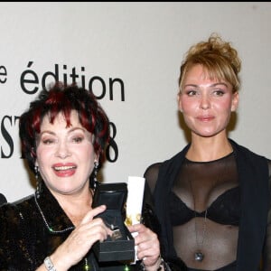 Olrando, Rika Zaraï et Indra lors de la remise des prix "The Best 2008" à l'hôtel Le Bristol.