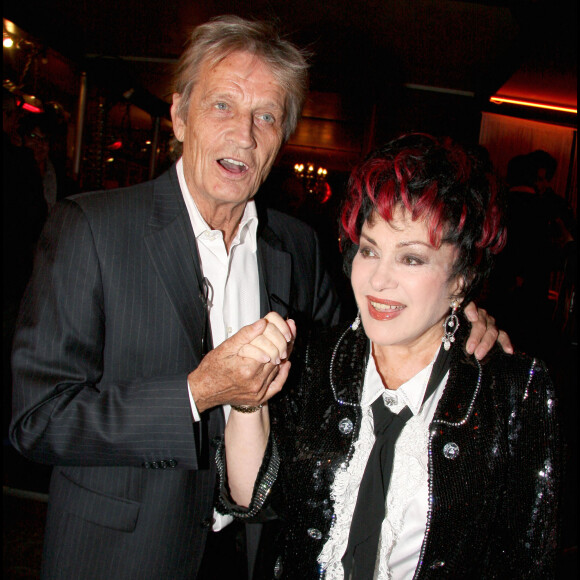 Rika Zaraï et son mari Jean-Pierre - Soirée pour les 10 ans de la série "Boulevard du palais" au Café Barge à Paris.