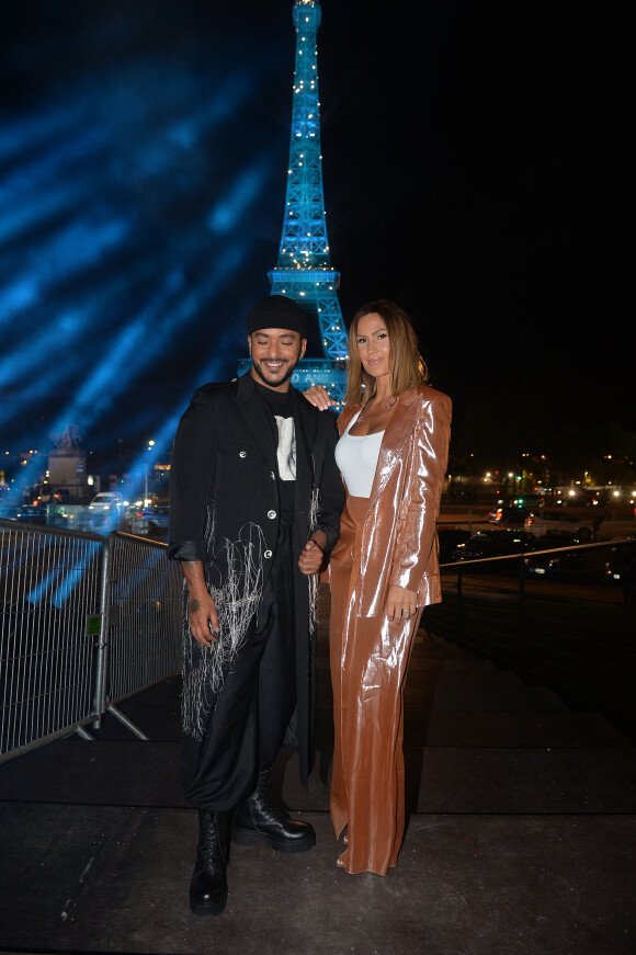 Exclusif - Slimane et Vitaa - Backstage du concert anniversaire des 130 ans de la Tour Eiffel à Paris, qui sera diffusé le 26 octobre sur France 2. Le 2 octobre 2019. © Perusseau-Veeren/ Bestimage 