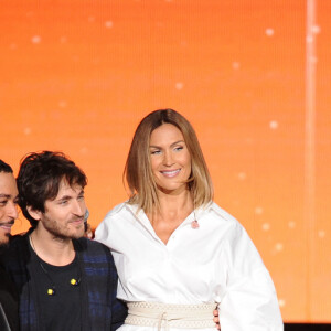 Exclusif - Mickaël Miro, Vitaa, Slimane et Nikos Aliagas - Enregistrement de l'émission TV "La Chanson Secrète 3", qui sera diffusée le vendredi 1er novembre à 21h00 sur TF1. © Gaffiot-Perusseau / Bestimage 