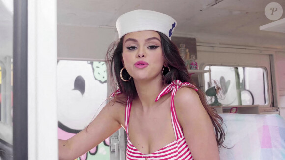 Selena Gomez dans le clip de "Ice Cream", la nouvelle chanson du groupe BLACKPINK, le 23 septembre 2020.