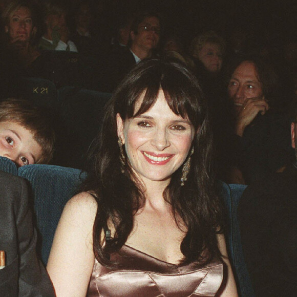 Benoît Magimel et Juliette Binoche - Première du film "Décalage horaire" à Paris.