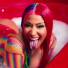 Nicki Minaj topless dans le nouveau clip "Trollz" aux côtés du rappeur Tekashi 6ix9ine. Los Angeles. Le 12 juin 2020.