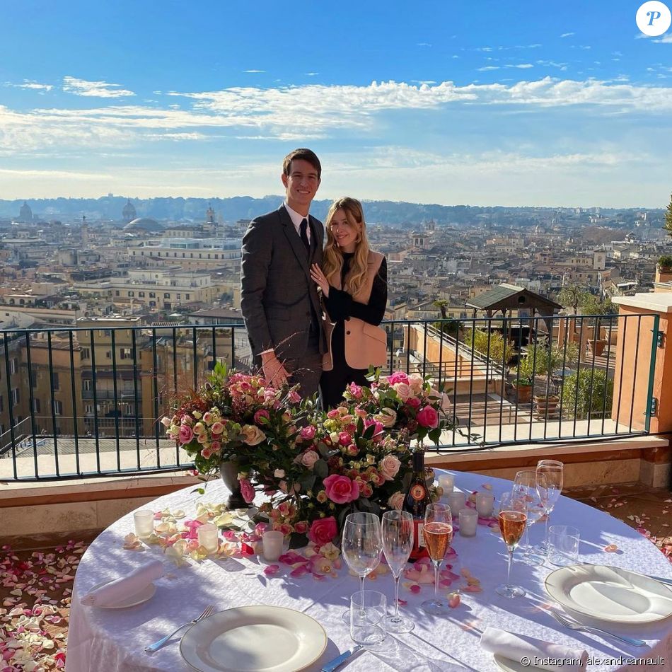 Alexandre Arnault et sa fiancée Géraldine Guyot sur Instagram, 2020.