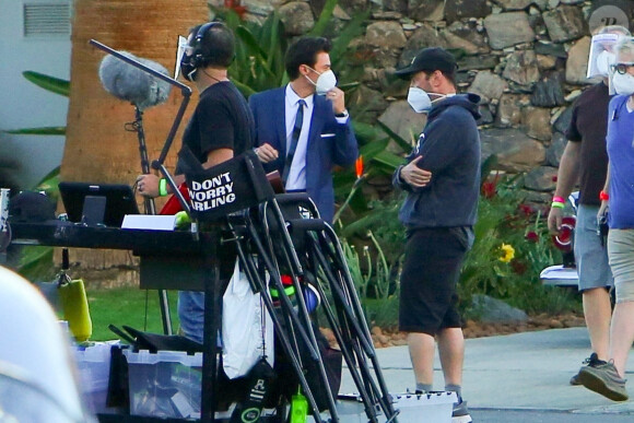 Exclusif - Harry Styles sur le tournage du film "Don't Worry Darling" à Palm Springs, le 1er décembre 2020.