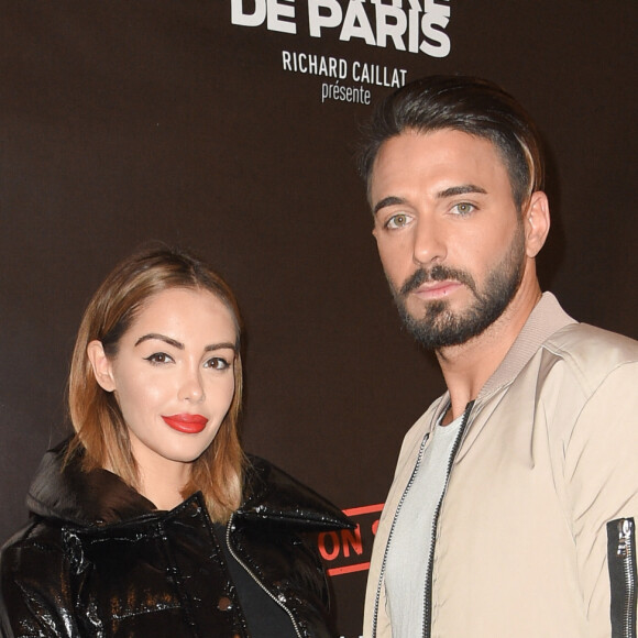 Exclusif - Nabilla Benattia et son fiancé Thomas Vergara - Célébrités à la repésentation "An Evening With Al Pacino" au théâtre de Paris à Paris, France, le 22 octobre 2018. © Coadic Guirec/Bestimage 