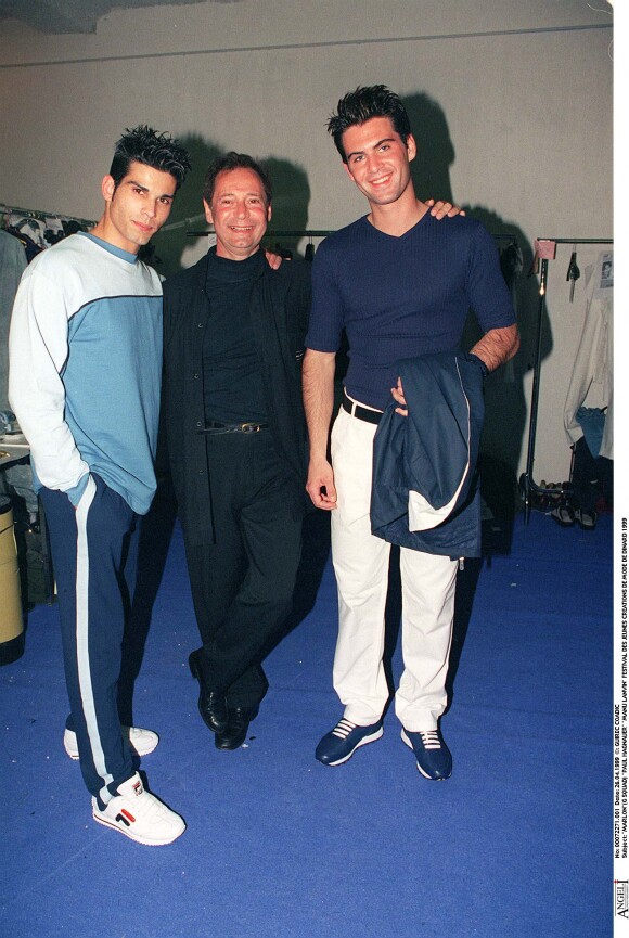 Marlon du groupe G-Squad, Paul Hagnauer et Manu Lanvin - Festival des jeunes créations de mode de Dinard. 1999.