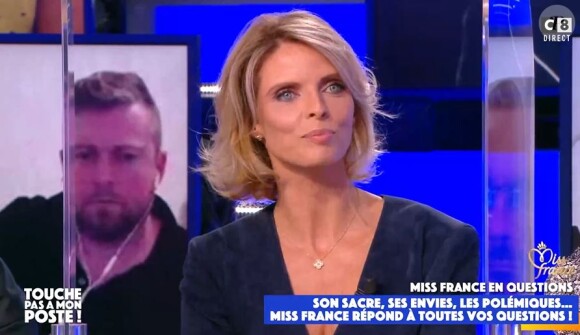 Nathalie Marquay sur le plateau de "Touche pas à mon poste" pour parler de Miss France, le 7 janvier 2021