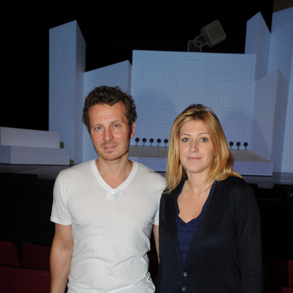 Amanda Sthers et Sinclair - Filage du spectacle musical "Lili Lampion" au théâtre de Paris. © Guillaume Gaffiot /Bestimage