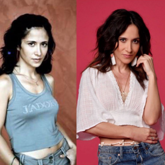 Fabienne Carat dévoile un montage d'elle. Les deux photos ont 15 ans d'écart. Il y a 15 ans elle faisait ses débuts dans "Plus belle la vie".