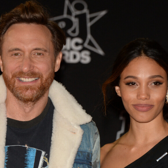 David Guetta et sa compagne Jessica Ledon - 19ème édition des NRJ Music Awards à Cannes le 4 novembre 2017. © Rachid Bellak/Bestimage 