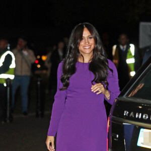 Meghan Markle, duchesse de Sussex, arrive à l'ouverture du sommet One Young au Royal Albert Hall à Londres le 22 octobre 2019. 