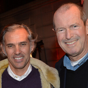 Paul Belmondo et Hubert Auriol - People à la présentation exclusive du Range Rover "EVOQUE Cabriolet" à la Maison Chapal à Paris. Le 28 janvier 2016 © Veeren / Bestimage