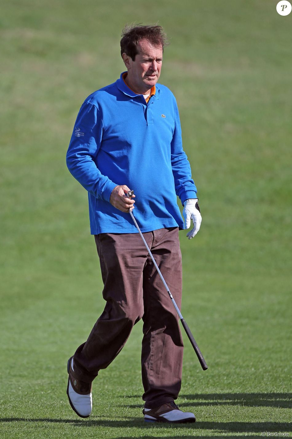 Exclusif - Hubert Auriol - Trophee Novotel des personnalites au golf de Saint-Quentin-en-Yvelines. Les 12 et 13 octobre 2012