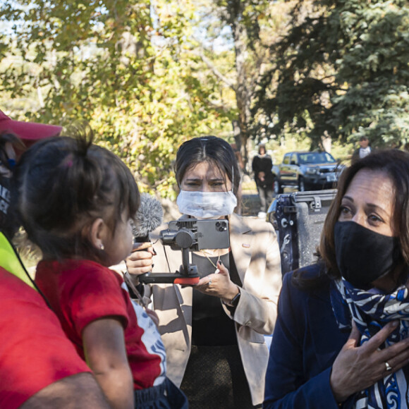 Kamala Harris en campagne à Reno le 27 octobre 2020. © Paul Kitagaki Jr./ZUMA Wire / Bestimage