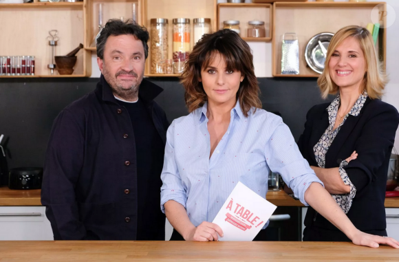 Faustine Bollaert et Yves Camdeborde dans "À table", sur France 2 - 2019