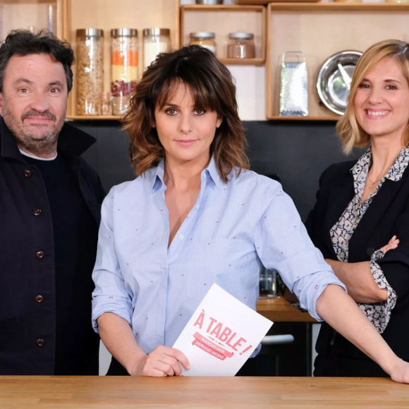 Faustine Bollaert et Yves Camdeborde dans "À table", sur France 2 - 2019