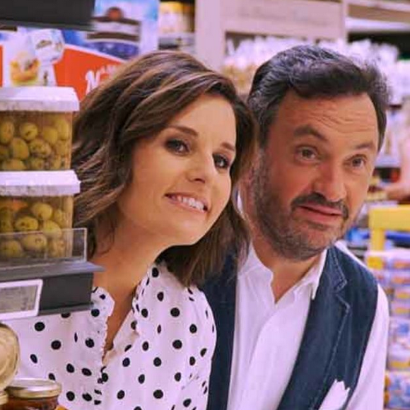 Faustine Bollaert et Yves Camdeborde dans "À table", sur France 2 - 2019