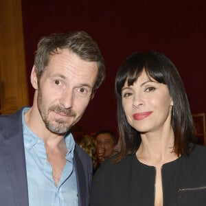Julien Boisselier et Mathilda May - Générale de la pièce "Open Space" au théâtre de Paris. Le 11 mai 2015.