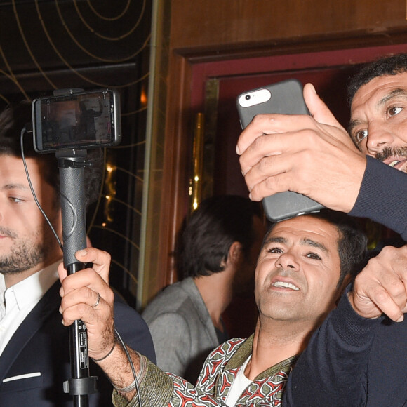 Jamel Debbouze et Ramzy Bedia - Les célébrités posent lors du photocall de l'avant-première du film "Alad'2" au cinéma le grand Rex à Paris le 21 septembre 2018. © Guirec Coadic/Bestimage