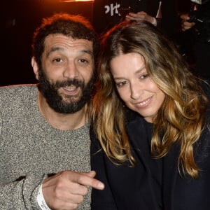 Ramzy Bedia et sa compagne Marion - People au match de boxe "La Conquête" Acte 4 T.Yoka VS C.Leonet au palais des sports de Paris. © Pierre Perusseau / Bestimage