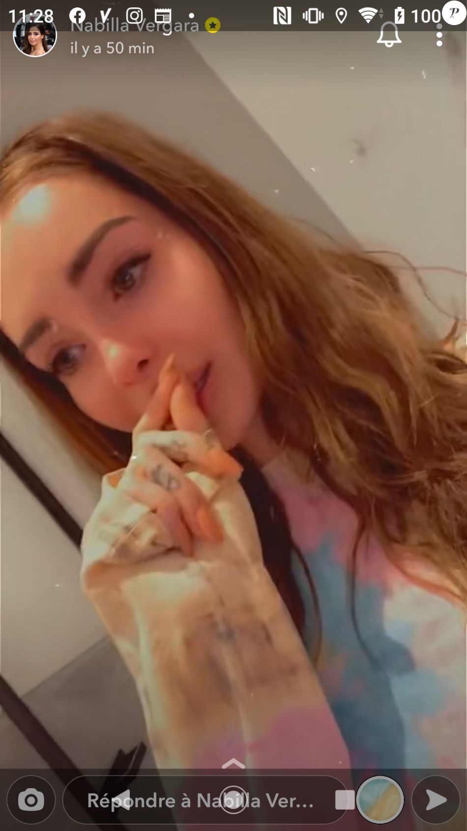 Nabilla très émue en évoquant ses huit ans d'amour avec Thomas Vergara - Snapchat