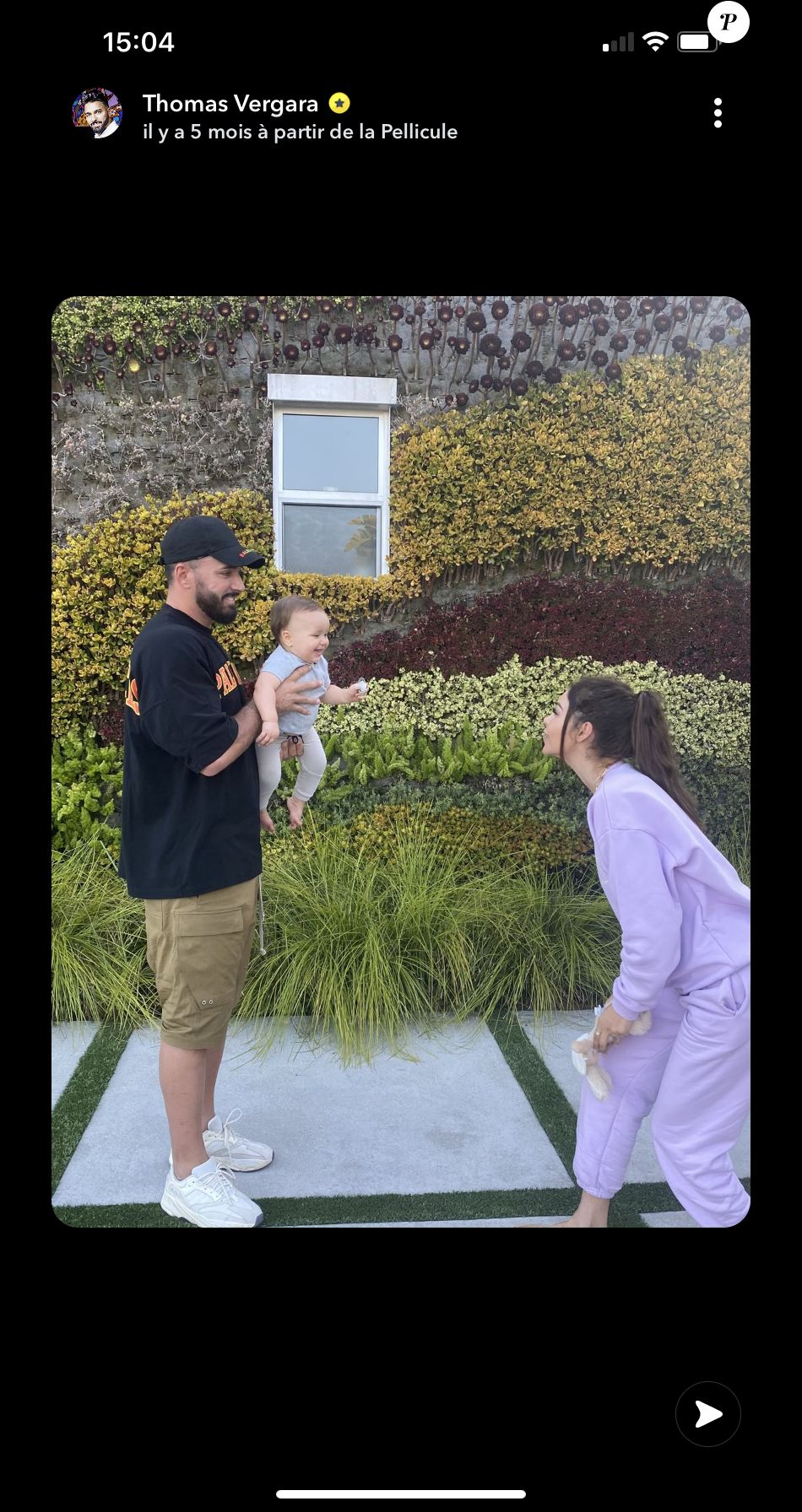 Thomas Vergara partage des photos de son couple avec Nabilla pour leur huit ans d'amour - Snapchat, 13 janvier 2021