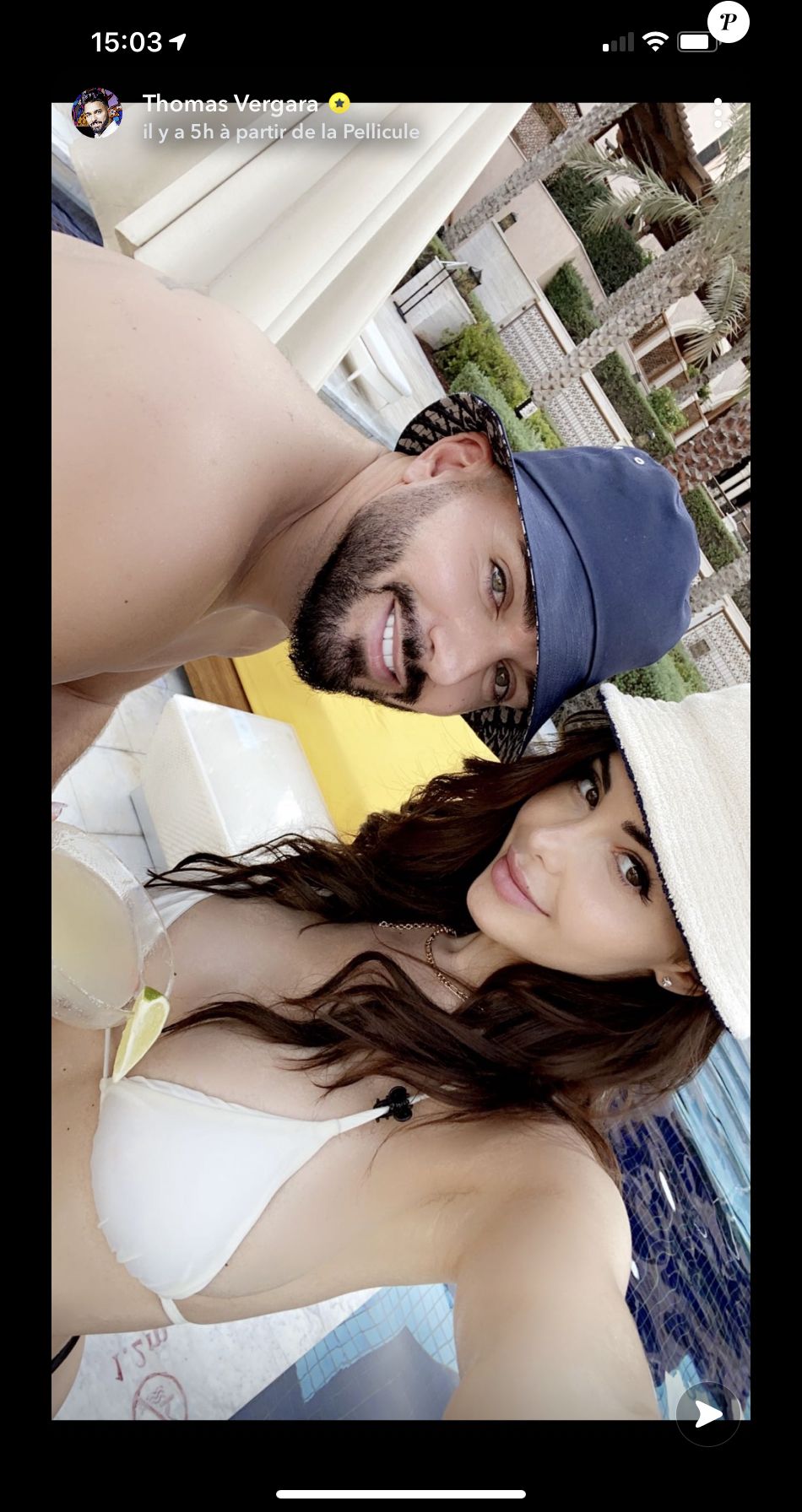 Thomas Vergara partage des photos de son couple avec Nabilla pour leur huit ans d'amour - Snapchat, 13 janvier 2021