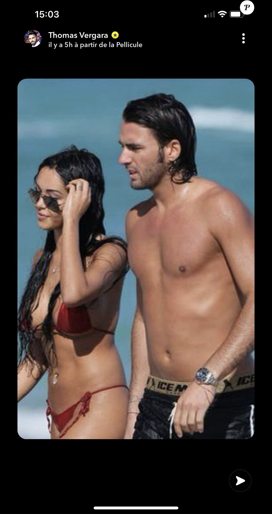 Thomas Vergara partage des photos de son couple avec Nabilla pour leur huit ans d'amour - Snapchat, 13 janvier 2021