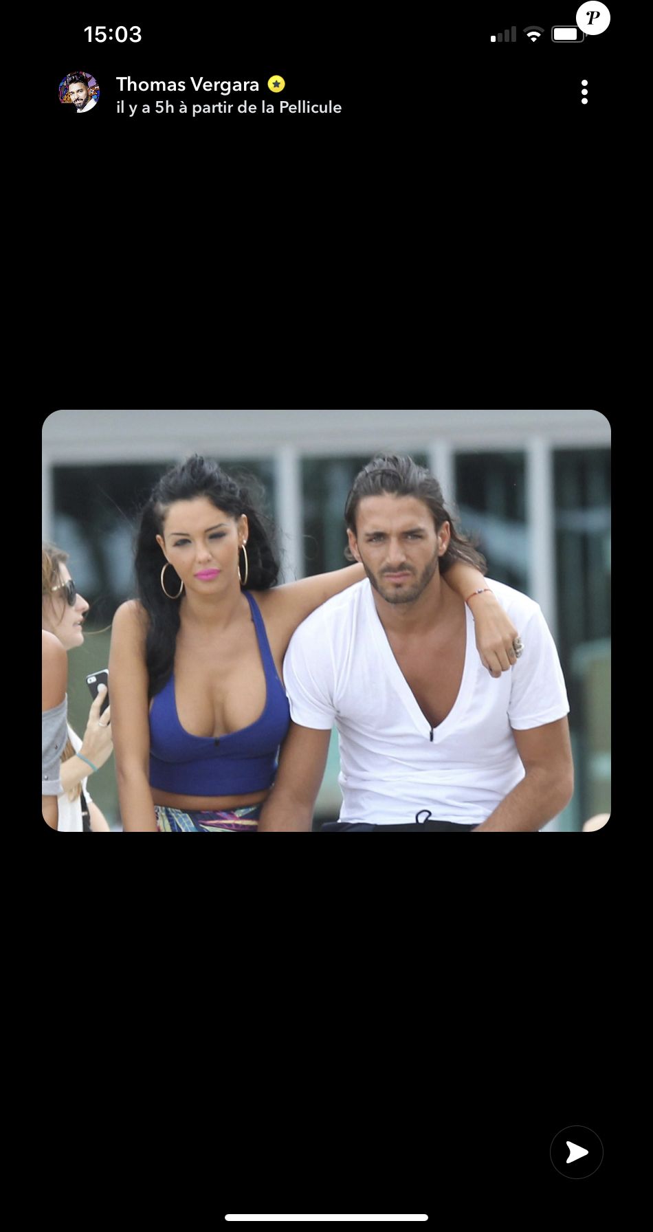 Thomas Vergara partage des photos de son couple avec Nabilla pour leur huit ans d'amour - Snapchat, 13 janvier 2021