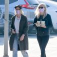 Exclusif - Kristen Stewart et sa compagne Dylan Meyer passent chercher leur dose de caféine chez blue Bottle Coffee à Los Feliz le 4 janvier 2021.