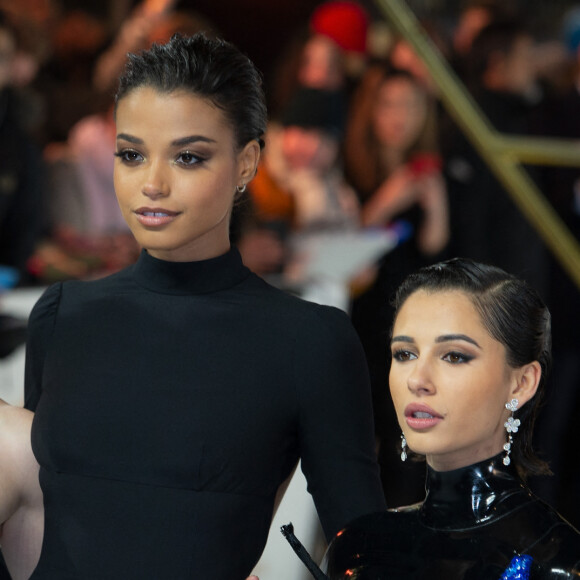 Kristen Stewart, Ella Balinska, Naomi Scott à la première du film "Charlie's Angels" au Curzon à Londres le 20 novembre 2019.