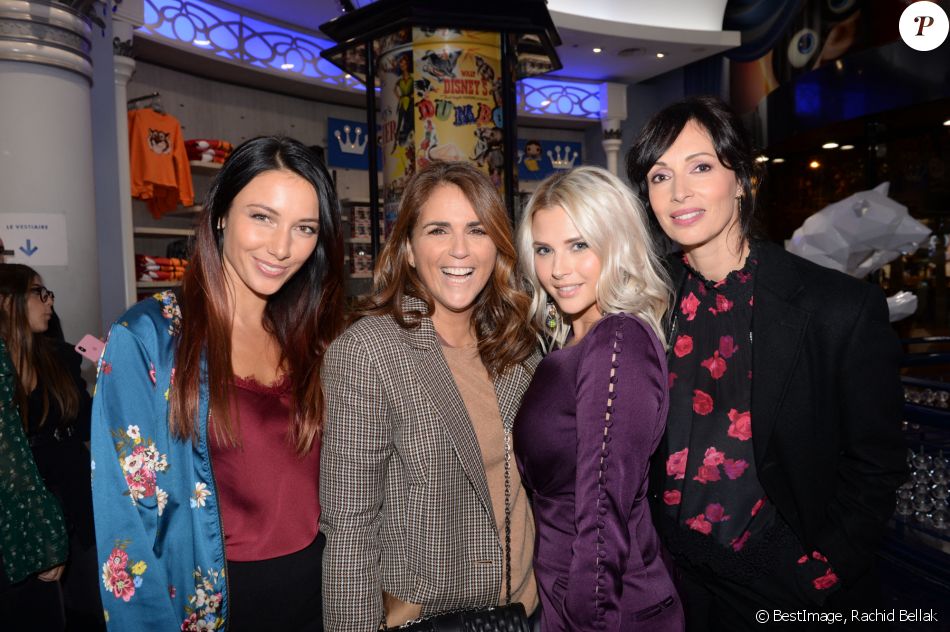 Exclusif - Delphine Wespiser (Miss France 2012), Valérie Bénaïm, Kelly Vedovelli et Géraldine Maillet - 1er anniversaire de la collaboration entre l'artiste contemporain R.Orlinski avec le parc Disneyland Paris, au Disney Store, à Paris, France. © Rachid Bellak/Bestimage