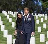 Le prince Harry et Meghan Markle lors d'une visite privée du cimetière national de Los Angeles. Photo by Lee Morgan/PA Photos
