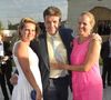 Le baron Benjamin de Rothschild, son épouse Ariane et leur fille Noemie. Diner du Conseil des Grands Crus classes en 1855 au chateau Mouton Rothschild.