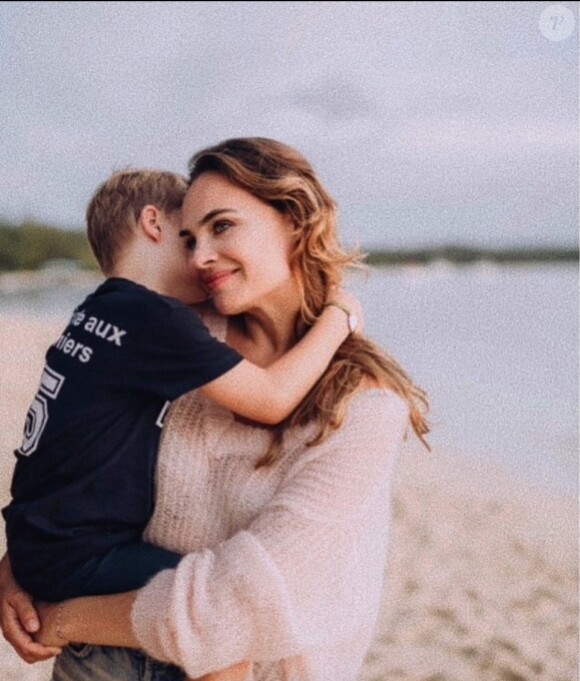 Mélanie Maudran et son fils sur Instagram. Le 7 janvier 2021.