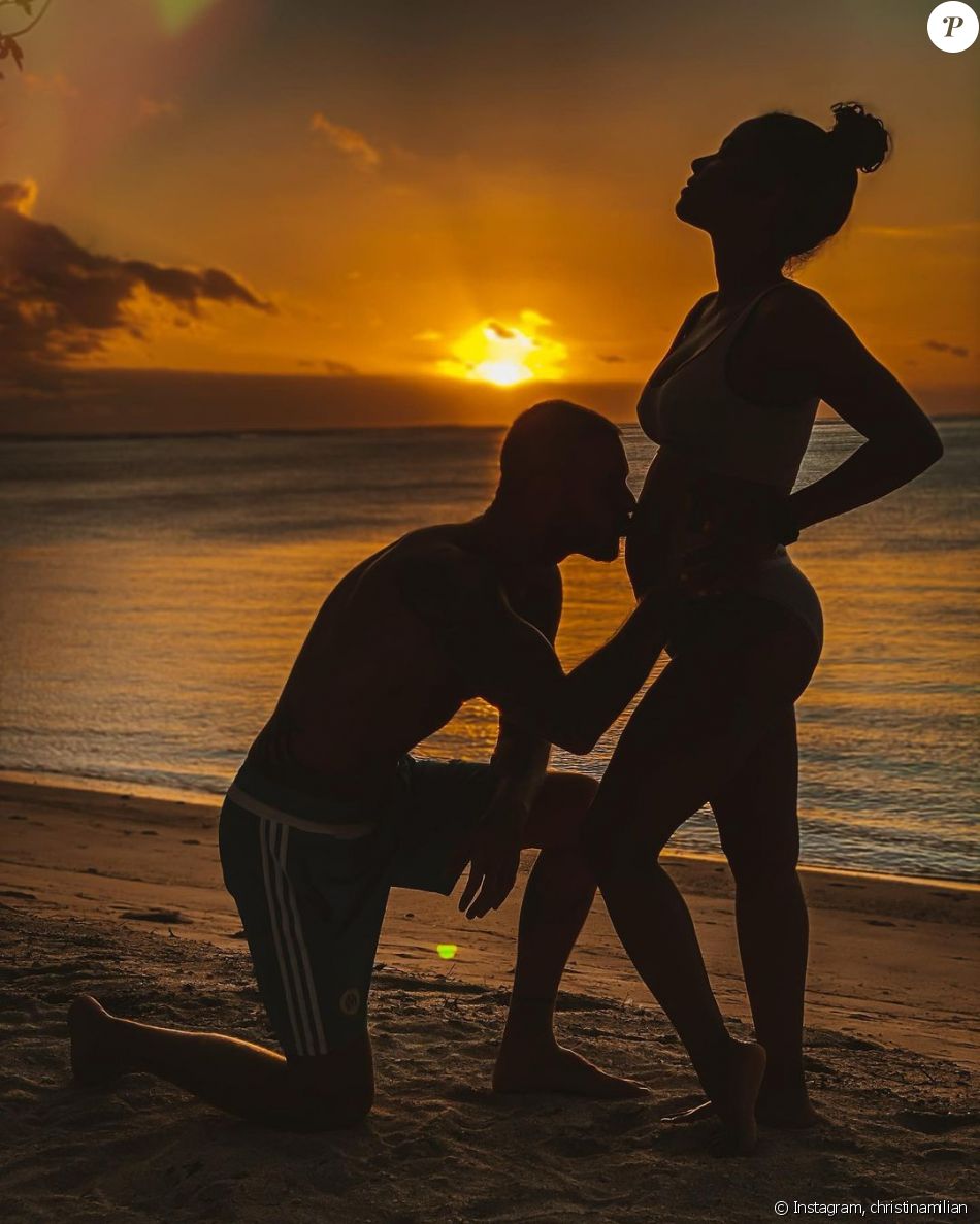 Christina Milian, enceinte de M. Pokora, a posté cette photo sur Instagram.