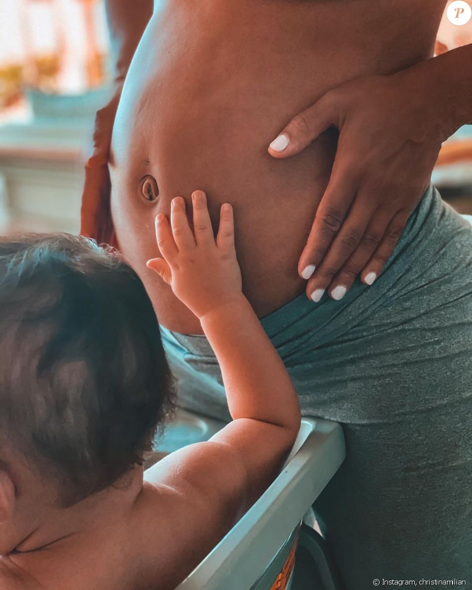 Christina Milian, enceinte de M. Pokora, a posté cette photo sur Instagram.
