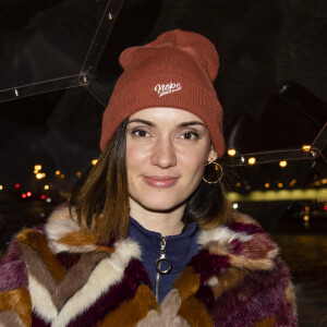Exclusif - Natoo (Nathalie Odzierejko) - La compagnie des bateaux-mouches fête ses 70 ans et inaugure pour l'occasion le premier Rooftop d'altitude "hors Piste" à Paris, France, le 10 janvier 2019. © Pierre Perusseau/Bestimage