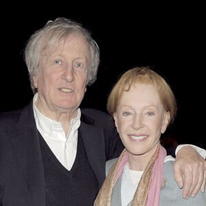 Exclusif - Claude Rich et sa femme Catherine - Claude Rich reçoit le Brigadier d'honneur 2008 des mains du maire de Paris au Théâtre Montparnasse.